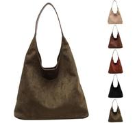 Borsa da donna in pelle scamosciata, borsa a mano in pelle scamosciata, borsa shopper in pelle scamosciata, borsa tote, borsa a tracolla, borsa a secchiello da donna, borsa a tracolla antifurto da don