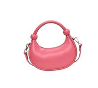 Borsa da donna in stile coreano a tracolla in pelle PU piccola borsa messaggeri moda mezza luna donne stili coreani tracolla tracolla in pelle PU messenger, A, One Size