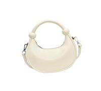 Borsa da donna in stile coreano borsa a tracolla in pelle PU borsa a tracolla piccola borsa messaggeri moda mezza luna borsa, bianco, Taglia unica