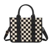 Borsa da donna in tela Slouchy borsa con cerniera alla moda borsa a tracolla regolabile alla moda Messenger borsa grande da lavoro, nero 1, 270.00x110.00x210.00mm