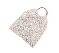 Borsa da donna intrecciata a mano in corda di cotone da spiaggia vacanza alla moda quotidiana per tutti i giorni donne vacanza spiaggia borsa intrecciata a mano corda di cotone viaggio per tutti i