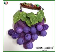 Borsa da Donna Mini Pochette Gioiello Piccola Maniglia a Mano Uva Borsetta Brand