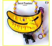 Borsa da Donna Mini Pochette Piccola Banana Pop Scimmia Borsetta Mano Tracolla