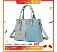 Borsa da DONNA Miss Lulu, borsa con manico elegante in pelle PU, borsa hobo vintage con tracolla staccabile e manico superiore Cielo Blu