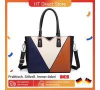 Borsa da DONNA Miss Lulu | Design a V | Borsa a tracolla in pelle sintetica con tracolla rimovibile | Stile elegante quotidiano Brown