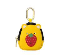Borsa da donna modello Coquette con cerniera Y2k Dark Academia borsa per rossetto adolescenti Fairycore portachiavi mini portafoglio, Giallo, Taglia unica
