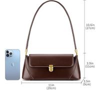 Borsa Da Donna Monospalla In Stile Retrò Da 1 Pezzo E Custodia Per Carte Da 1 Pezzo, Classica Forma Quadrata, Design Con Fibbia, Borsa Per Pendolari Quotidiana.