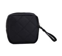 Borsa da donna per assorbenti igienici, borsa per cosmetici, cosmetici, tovaglioli, tamponi, organizer per cosmetici, per donne, multiuso, Nero , Bellezza di massa
