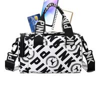 Borsa da donna piccola da palestra, multifunzionale, design leggero, impermeabile, resistente, elegante e compatta, da viaggio, allenamento per hiking, corsa, yoga, attività all'aria aperta, bianco