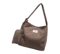 Borsa da donna Retro Crossbody Grande Capacità Spalla Estetica Estetica Borsa A Velluto A Coste Messaggeri Per Le Donne Di Tutti I Giorni Della Spalla Del Velluto A Coste Grande Capacità, Marrone, One