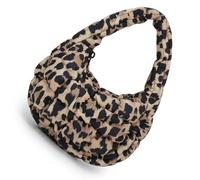 Borsa da donna semplice borsa ascella borsa alla moda nuvole pendolarismo trapuntato sotto le ascelle leopardi stampa spalla donna ascella borsa trapuntata elegante spalla ascellare Puffer, cachi, One