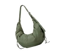 Borsa da donna sotto le ascelle a pieghe borsa all-matching ascella autunno inverno spalla coulisse nuvole per donne quotidiane nuvole borsa imbottita plissettata ascella autunno inverno spalla, Verde