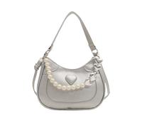 Borsa Da Donna Sotto Le Ascelle A Tracolla In Stile Coreano Con Perle A In Pelle PU Per Lo Shopping Quotidiano Spalla In Stile Coreano Per Le Donne Perle Ascella A