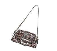 Borsa da donna sotto le ascelle borsa alla moda borsa ascellare all-matching stampa leopardi spalla autunno pendolarismo donna ascella stampa leopardo borsa all-matching spalla ascellare, Colore caffè