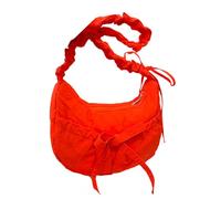 Borsa da donna stile coreano messaggeri ascella shopping coulisse spalla moda crossbody per tutti i giorni borsa da donna borsa a tracolla con coulisse, Rosso, One Size