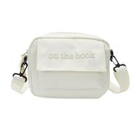 Borsa da donna Uomo Semplice Spalla Studenti Scuola Stili Giapponesi Crossbody Nylon Messaggeri per Tutti i giorni Borsa a tracolla Borsa a tracolla Nylon Messenger Bag Phone Bag, bianco, One Size