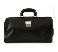 Borsa da Dottore in Vera Pelle Scomparto Unico Colore Nero - Mania