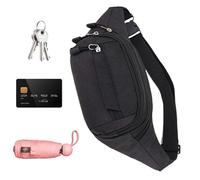 Borsa Da Escursionismo In Vita Borsa Da Passeggiata - Pacchetto Da Viaggio, Borsa Da Cintura Per Servizi Pubblici, Pacchetto A Vita Attraversata, Borsa Bum Per Lo Shopping, Ca, nero, Consulte la