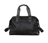Borsa da fitness, bagaglio a mano da uomo, borsa da viaggio breve, grande capacità, viaggio d'affari, borsa da viaggio leggera per il tempo libero(Black,Large)