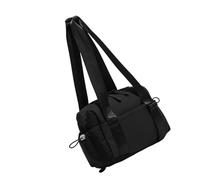 Borsa da fitness con grande capacità borsa cosmetica per sport all'aria aperta palestra bagnata e asciutta borsa a tracolla durevole, nero