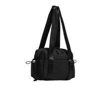 Borsa da fitness con grande capacità borsa cosmetica per sport all'aria aperta palestra bagnata e asciutta borsa a tracolla durevole, nero