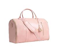 Borsa da fitness da 50 litri con tracolla rimovibile | Borsa da palestra impermeabile per allenamento, per scarpe, bottiglia d'acqua, viaggi, allenamento e yoga, Rosa, Consulte la descripción, Vedere