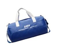 Borsa da fitness di grande capacità bagagli da viaggio moda sport durante la notte con scomparto per scarpe Weekenders Fitness Travel bagagli in pelle PU allenamento sport palestra, Blu, Bellezza di