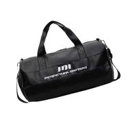 Borsa da fitness di grande capacità bagagli da viaggio moda sport durante la notte con scomparto per scarpe Weekenders Fitness Travel bagagli in pelle PU allenamento sport palestra, Nero , Bellezza di