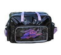 Borsa da fitness oversize con borsa in PVC a tenuta stagna Scomparti multiuso con manico ergonomico Borse a tracolla tracolla regolabile Borsone da palestra, C, Bellezza di massa