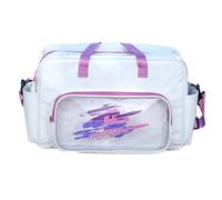 Borsa da fitness oversize con borsa in PVC a tenuta stagna Scomparti multiuso con manico ergonomico Borse a tracolla tracolla regolabile Borsone da palestra, A, Bellezza di massa
