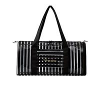Borsa da fitness trasparente alla moda ad alta trasparenza per un'organizzazione rapida e facile, adatta per corsa, ciclismo e palestra, borsa da palestra in PVC, Nero , Bellezza di massa