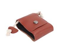 Borsa da foraggiamento portatile Custodia compatta in tela in pelle PU con clip in vita per escursioni in campeggio e avventure all'aria aperta (Nerone)