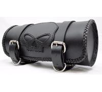 Borsa Da Forcella Rool Bag Attrezzi In Pelle Teschio SKULL Moto Custom Harley