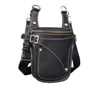 Borsa da gamba Cuoio da 7 "motocicli giro for cavalcatura for le gambe viaggio viaggia la cassa di cintura da uomo(Color2)