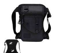 Borsa da gamba, da uomo - in vita con tasche multiple , da motociclismo escursionismo ciclismo tasche sui fianchi Trova una borsa dig per accessori esterni, Nero , vedi