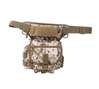 Borsa da gamba in tessuto Oxford, borsa da gamba per reporter, borsa per fotocamera multifunzione con tasca ad accesso rapido per sport all’aperto e uso tattico (Desert Digital (in stock) Taglia