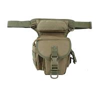 Borsa da gamba in tessuto Oxford Borsa da reporter impermeabile Borsa da gamba Borsa fotografica multifunzione (Cachi Taglia unica)