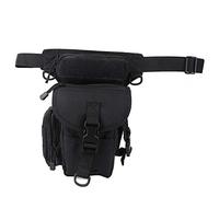 Borsa da gamba in tessuto Oxford Borsa da reporter impermeabile Borsa da gamba Borsa fotografica multifunzione (Taglia F nera)