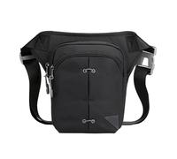 Borsa da gamba Marsupio da uomo, marsupio esterno, petto, impermeabile, for ciclismo, borsa gamba da uomo(Black)