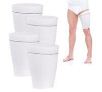 Borsa da gamba per catetere, 4 pezzi, in tessuto, per catetere, per urina, per le gambe, per il drenaggio delle urine, per gambe e catetere, con cinghia per uomini o donne (L-4 pezzi)