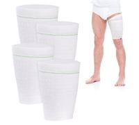 Borsa da gamba per catetere, 4 pezzi, in tessuto, per catetere, per urina, per le gambe, per il drenaggio delle urine, per gambe e catetere, con cinghia per uomini o donne (L-4 pezzi)