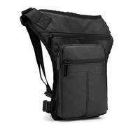 Borsa da gamba per moto, per uomo e donna, Pesca Drop Leg Bag Per Gli Uomini, Nero