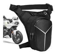 Borsa da gamba per motocicletta, tasca coscia robusta, borsa tascabile regolabile con 2 scomparti con cerniera per il viaggio, la pesca, il campeggio, il viaggio all'aperto, il ciclismo