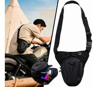 Borsa da gamba per uomo e donna, borsa da gamba per moto con borse rimovibili Le-g, impermeabile, in EVA, per viaggi, escursionismo, ciclismo, attività all'aperto, colore nero