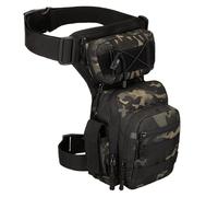 Borsa da gamba regolabile per attività all'aperto, borsa impermeabile in poliestere con fibbie a sgancio rapido, perfetta per pesca, escursionismo e campeggio