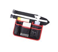 Borsa da giardinaggio con cintura Oxford Multi-Pocket Marsupio da appendere per carpentieri/pulisce/giardiniere (rosso, 34 x 23 cm)