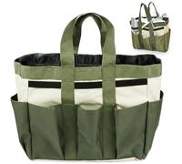Borsa da Giardino, Borsa per Attrezzi da Giardino, Contenitore per Giardinaggio e Stoccaggio Portatile per Carichi Pesanti con Tasche Multiple per Attrezzi da Giardinaggio, Uomini e Donne, Caddy