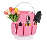 Borsa da Giardino - Organizzatore Per Secchi A Grande Capacità,Scatola Attrezzi Giardino Grande Capacità con Base Rinforzata e Maniglie - Per Fai Da Te Donne Attrezzi Interno Ed Esterno Casa E