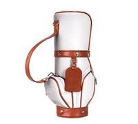 Borsa da golf - borsa da trasporto da golf | Golf BalleChain | elastici con portaballing | SASC con semplice cinturino in pelle in pelle PU, SASC con mano leggera per le donne, ideale per l