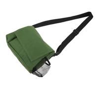 Borsa da Golf Compatta a Tracolla, Nylon Verde con Tasca Laterale | Scomparto Capiente, Tracolla Regolabile, Uso in Viaggio e Riparazioni Bunker, per Palline e Scorecard